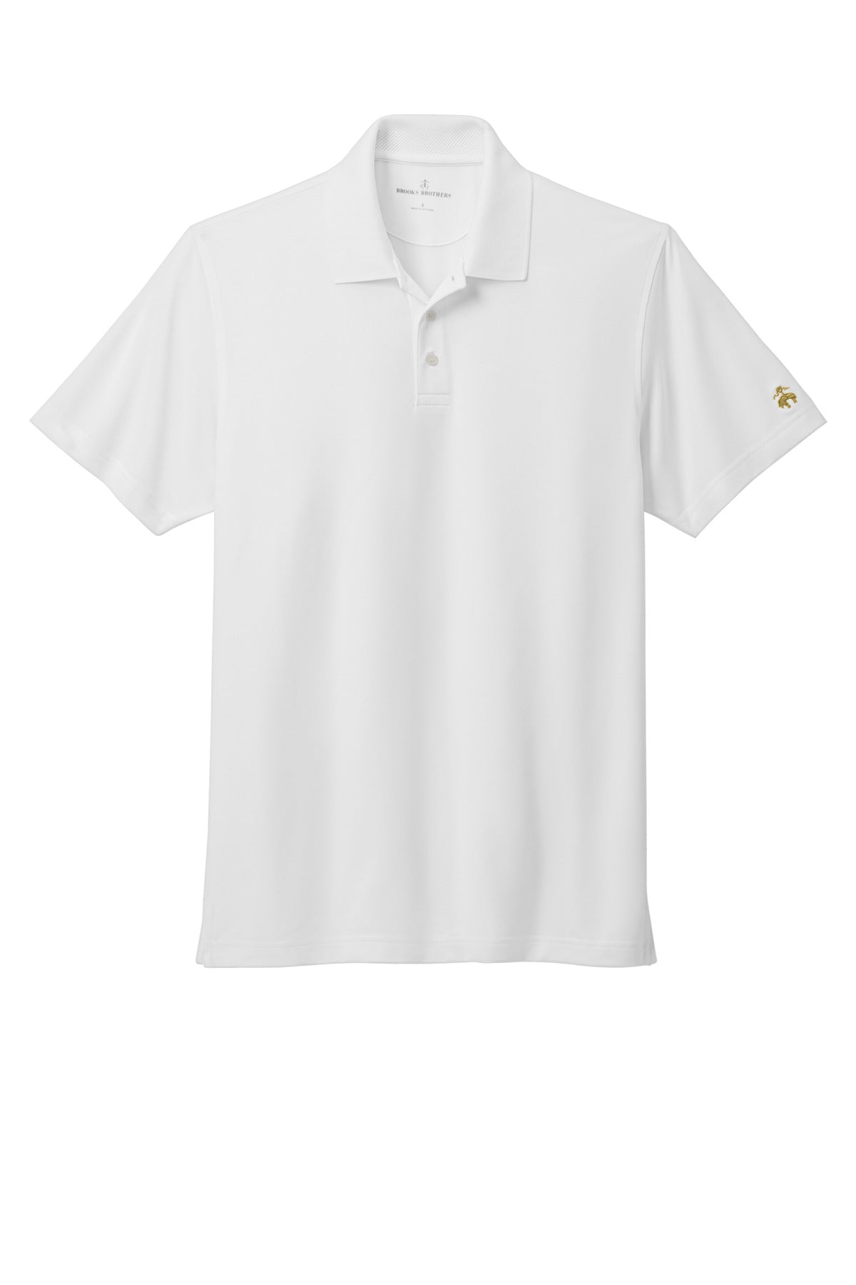 Brooks Brothers Mesh Pique Performance Polo - White