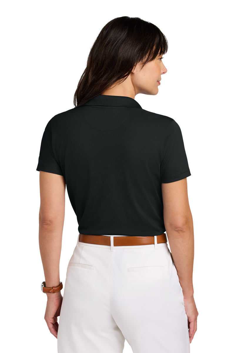 Brooks Brothers Women's Mesh Pique Performance Polo - Deep Black