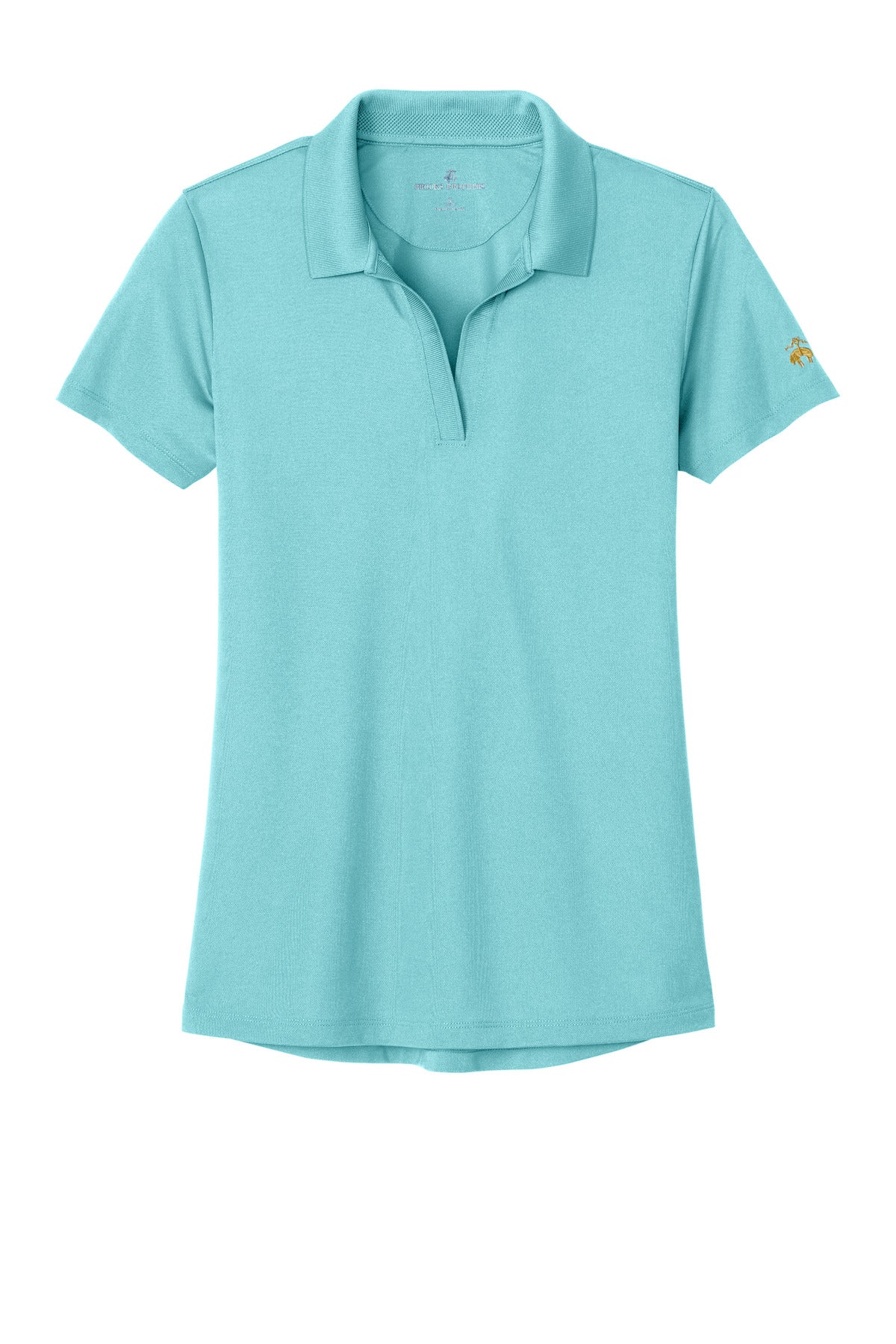 Brooks Brothers Women's Mesh Pique Performance Polo - Soft Mint