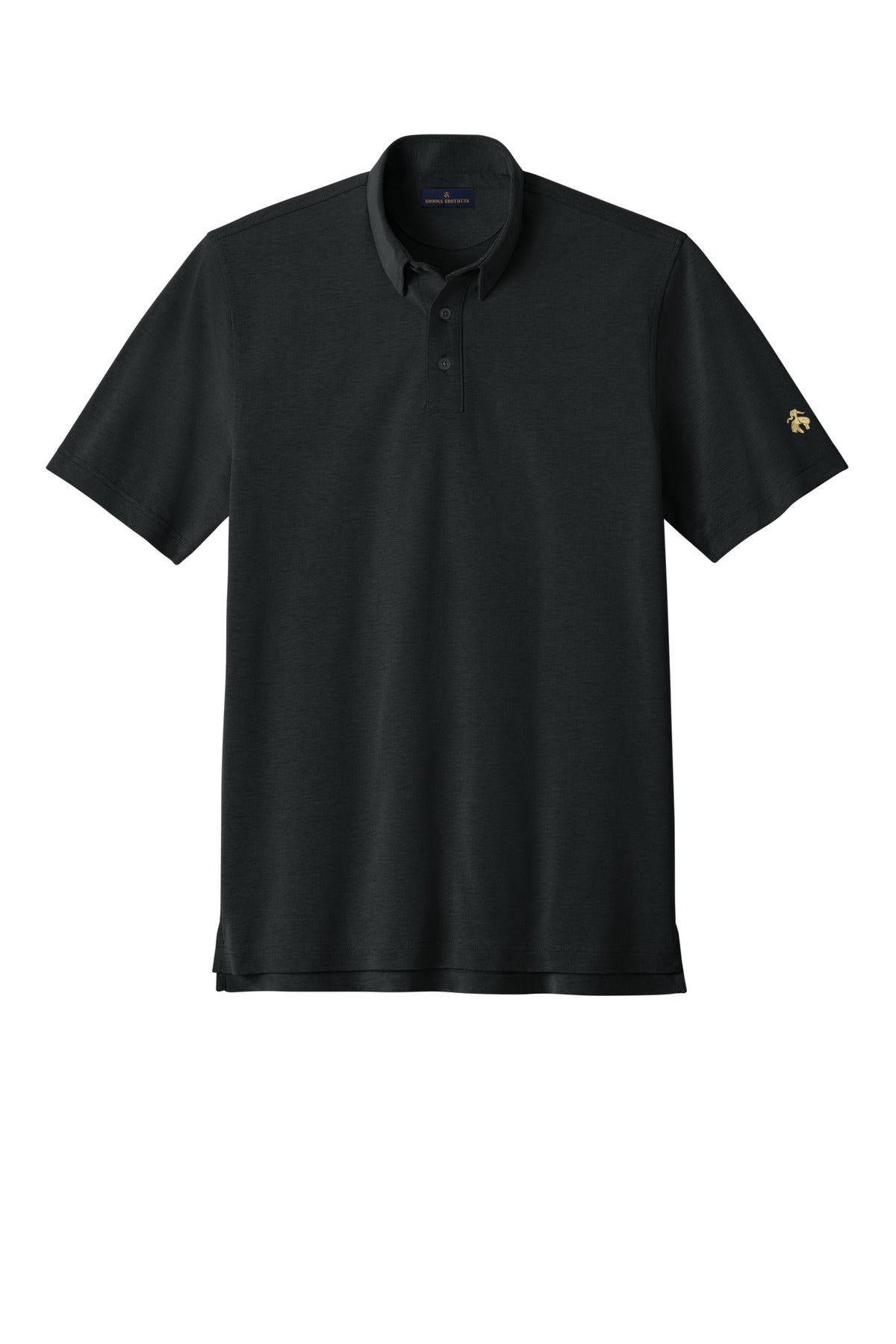 Brooks Brothers Pinpoint Pique Dress Polo - Deep Black