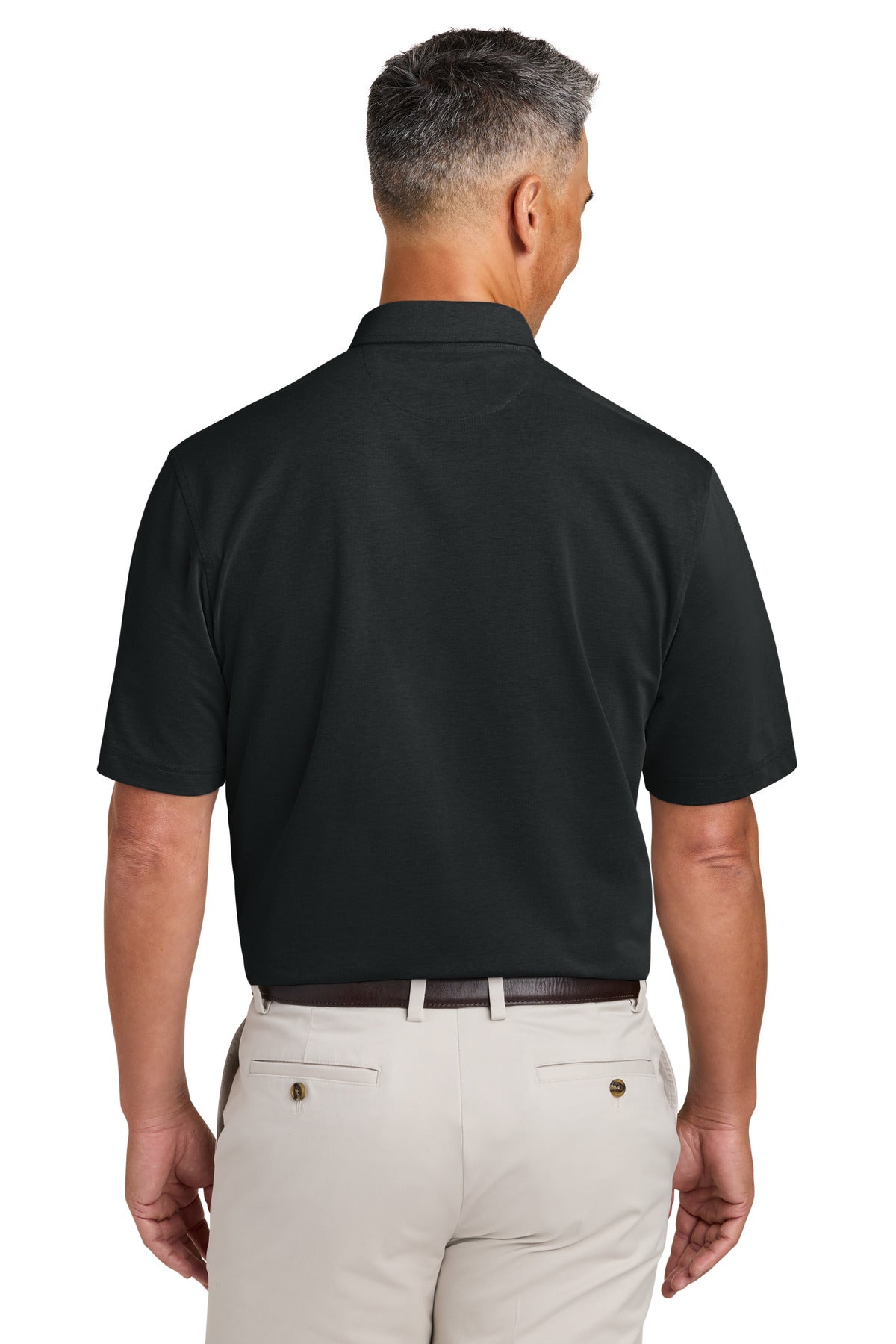 Brooks Brothers Pinpoint Pique Dress Polo - Deep Black