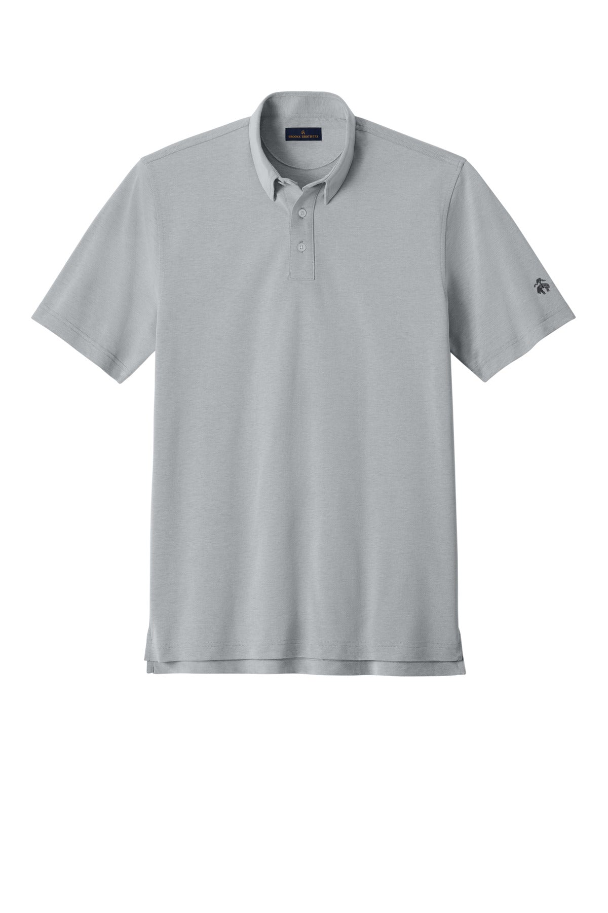 Brooks Brothers Pinpoint Pique Dress Polo - Grey End On End