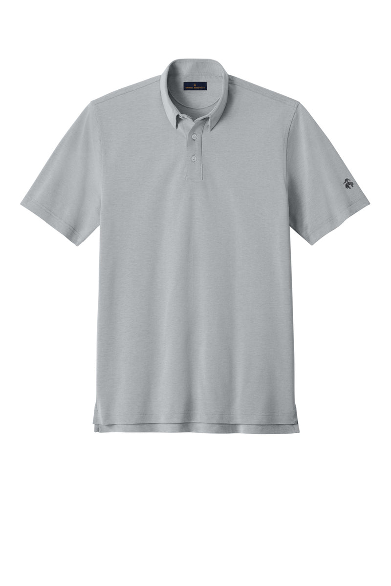 Brooks Brothers Pinpoint Pique Dress Polo - Grey End On End