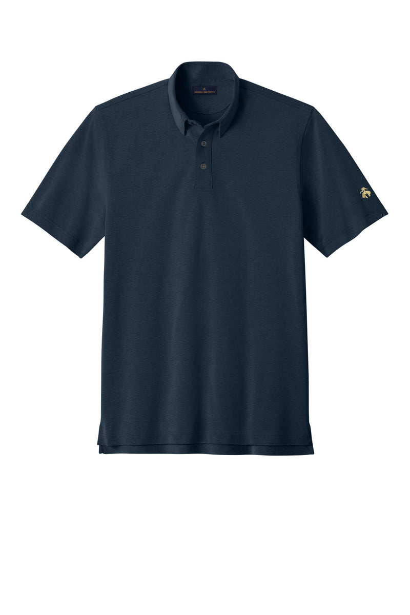 Brooks Brothers Pinpoint Pique Dress Polo - Navy Blazer