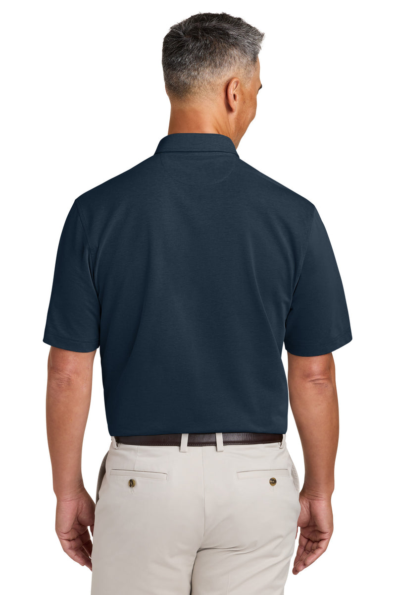 Brooks Brothers Pinpoint Pique Dress Polo - Navy Blazer
