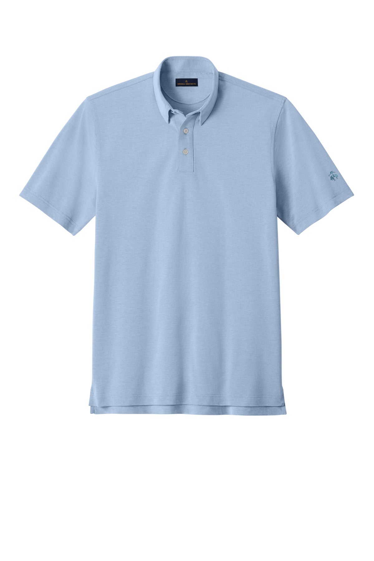 Brooks Brothers Pinpoint Pique Dress Polo - Newport Blue End On End