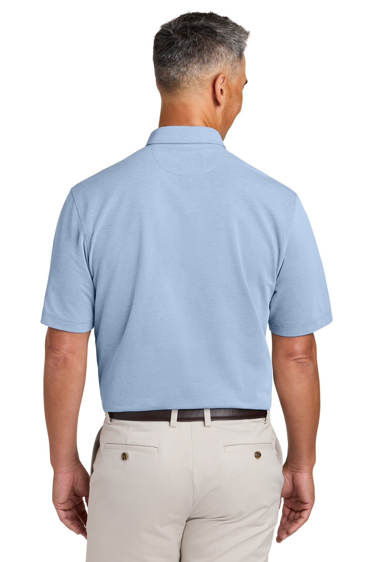 Brooks Brothers Pinpoint Pique Dress Polo - Newport Blue End On End