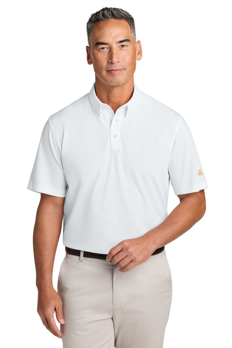 Brooks Brothers Pinpoint Pique Dress Polo - White