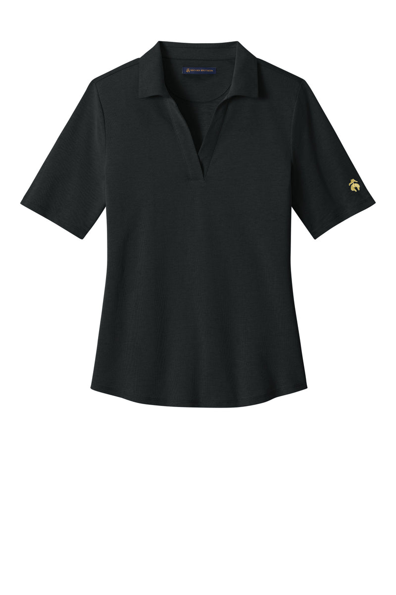 Brooks Brothers Women's Pinpoint Pique Polo - Deep Black