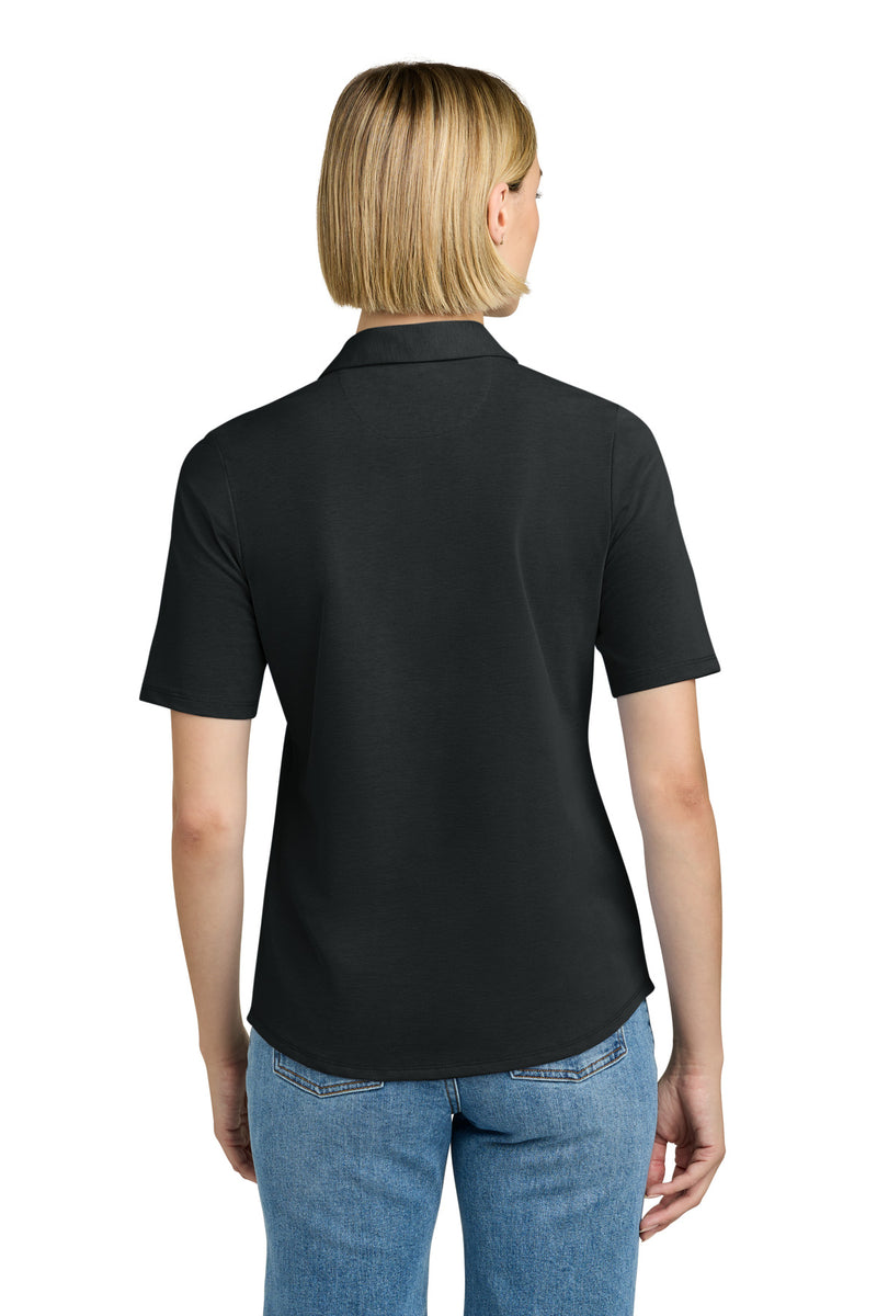 Brooks Brothers Women's Pinpoint Pique Polo - Deep Black