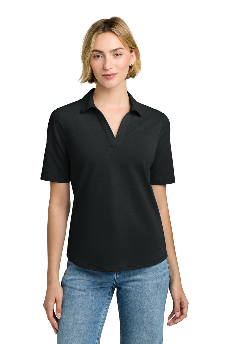 Brooks Brothers Women's Pinpoint Pique Polo - Deep Black