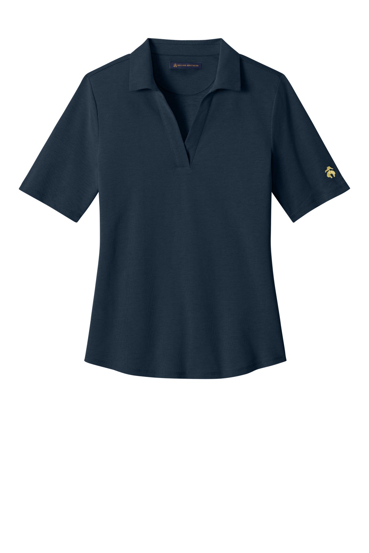 Brooks Brothers Women's Pinpoint Pique Polo - Navy Blazer