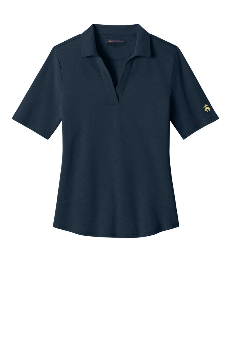 Brooks Brothers Women's Pinpoint Pique Polo - Navy Blazer