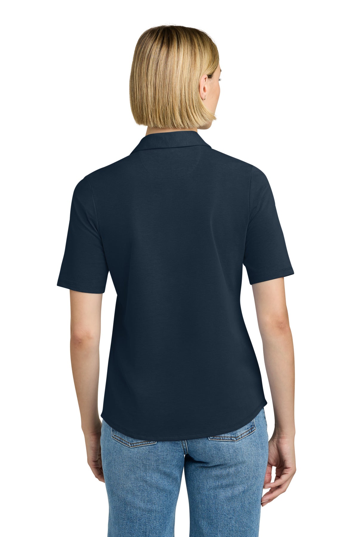 Brooks Brothers Women's Pinpoint Pique Polo - Navy Blazer