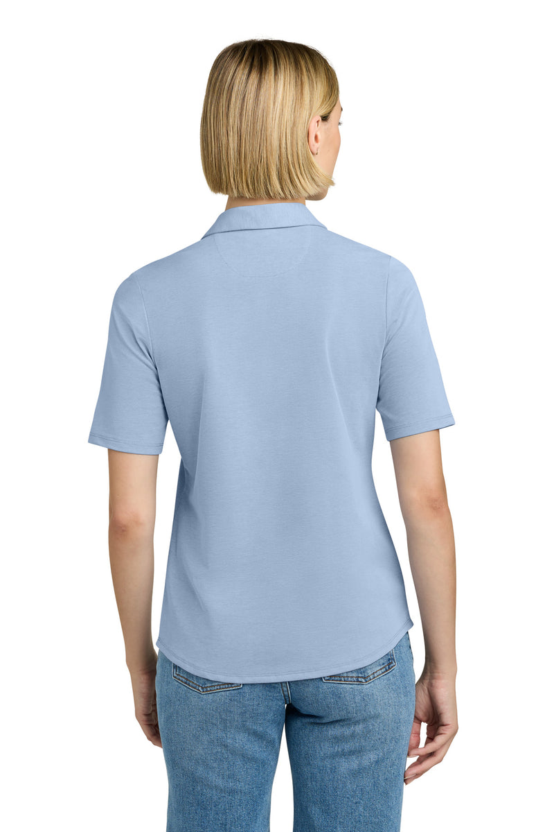 Brooks Brothers Women's Pinpoint Pique Polo - Newport Blue End On End