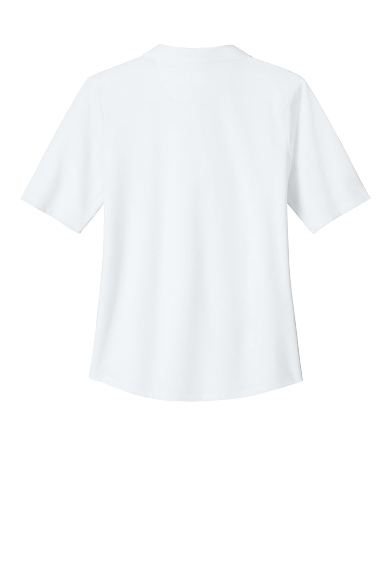 Brooks Brothers Women's Pinpoint Pique Polo - White