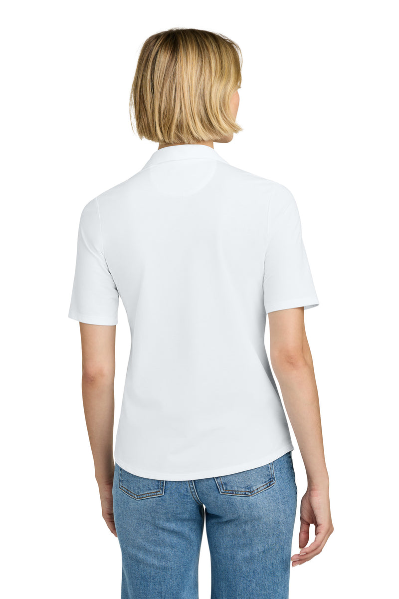 Brooks Brothers Women's Pinpoint Pique Polo - White