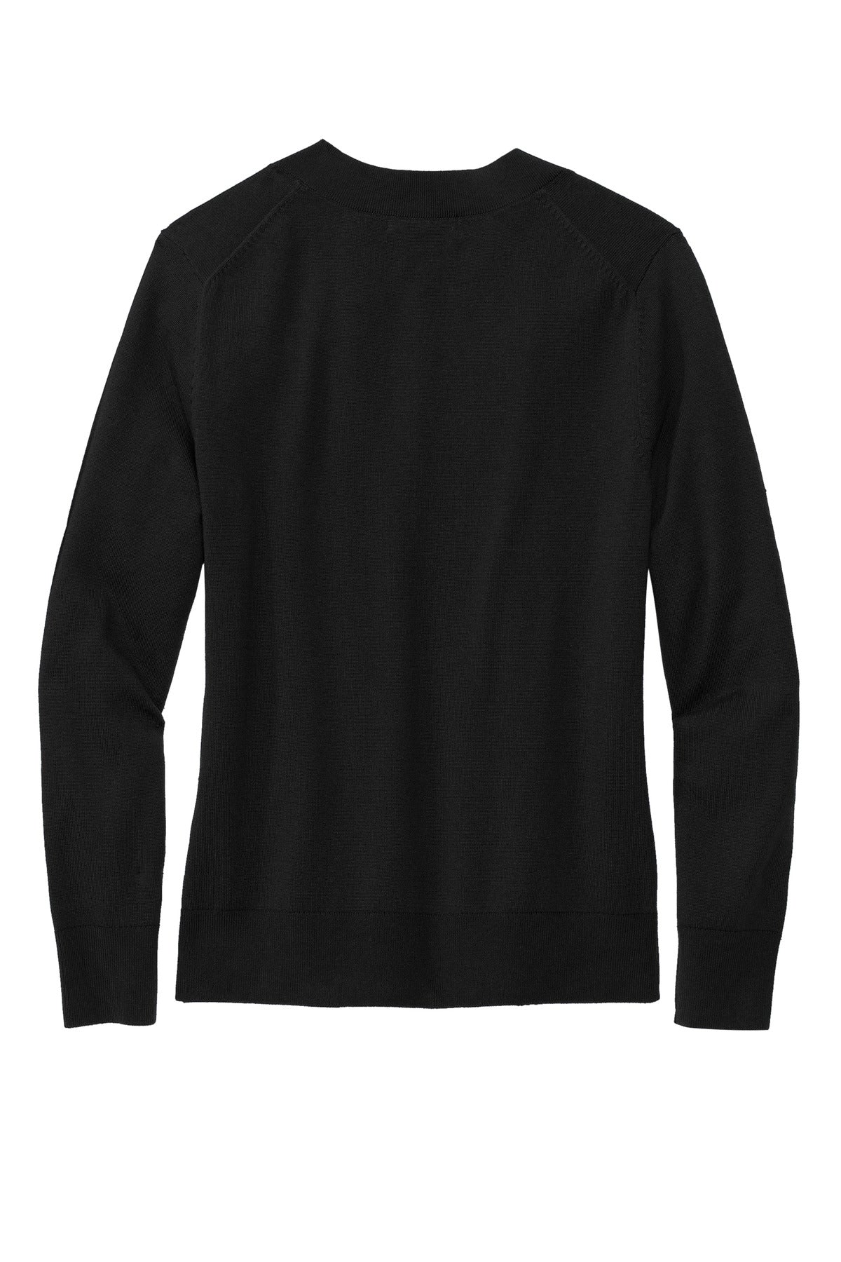 Brooks Brothers Women's Cotton Stretch V-Neck Sweater - Deep Black