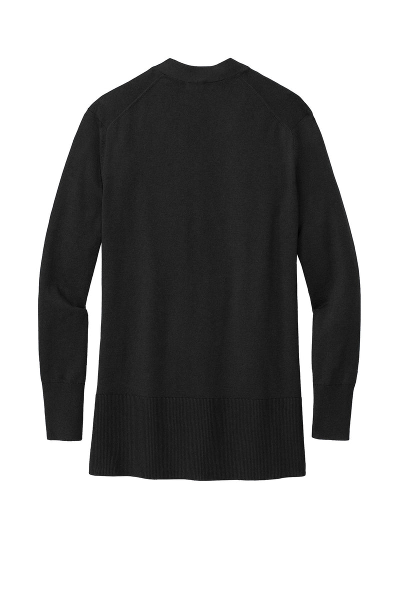 Brooks Brothers Women's Cotton Stretch Long Cardigan Sweater - Deep Black