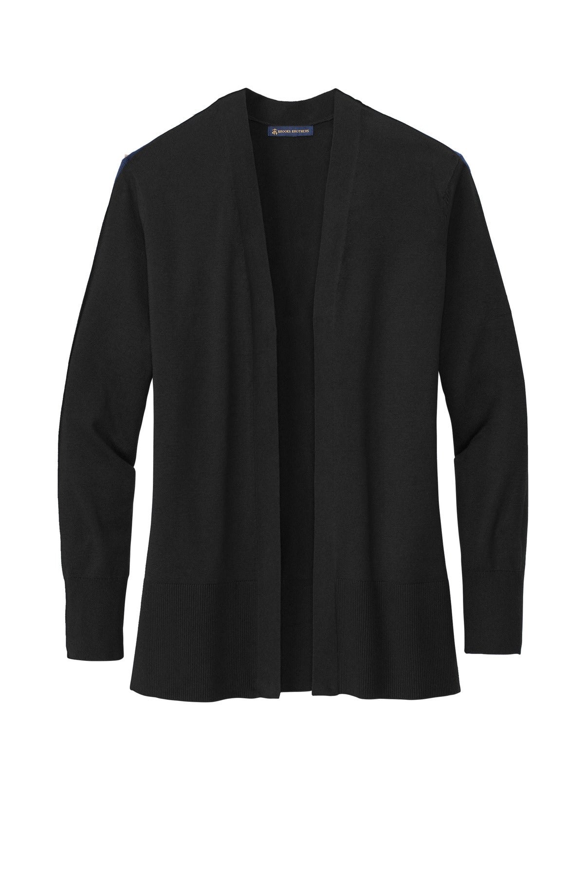 Brooks Brothers Women's Cotton Stretch Long Cardigan Sweater - Deep Black