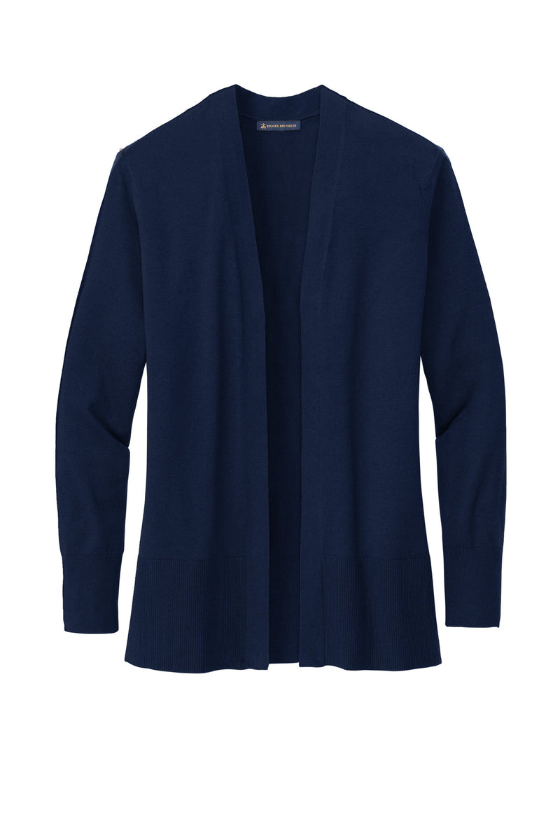 Brooks Brothers Women's Cotton Stretch Long Cardigan Sweater - Navy Blazer
