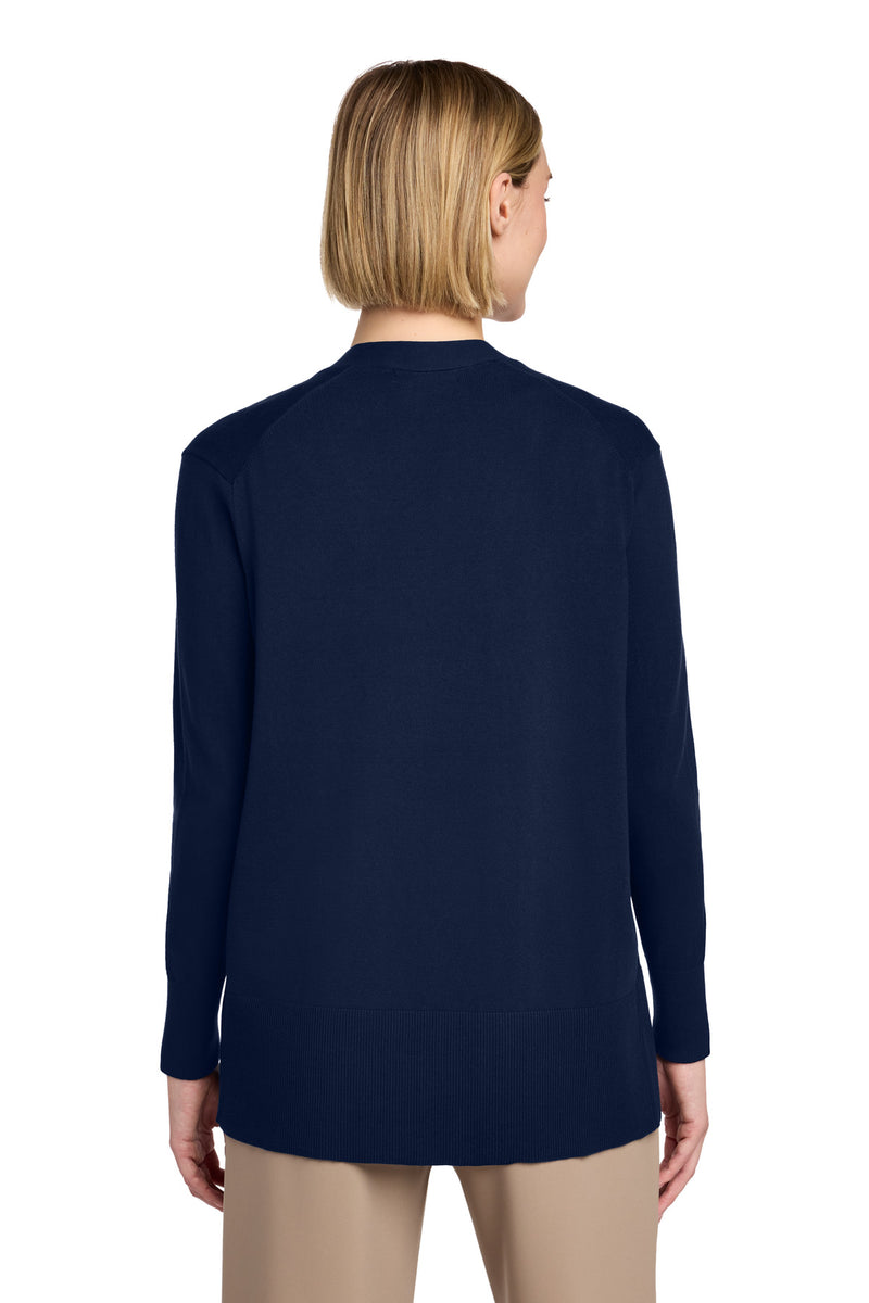 Brooks Brothers Women's Cotton Stretch Long Cardigan Sweater - Navy Blazer