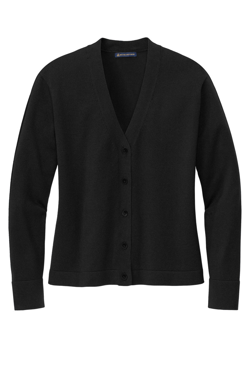 Brooks Brothers Women's Cotton Stretch Cardigan Sweater - Deep Black