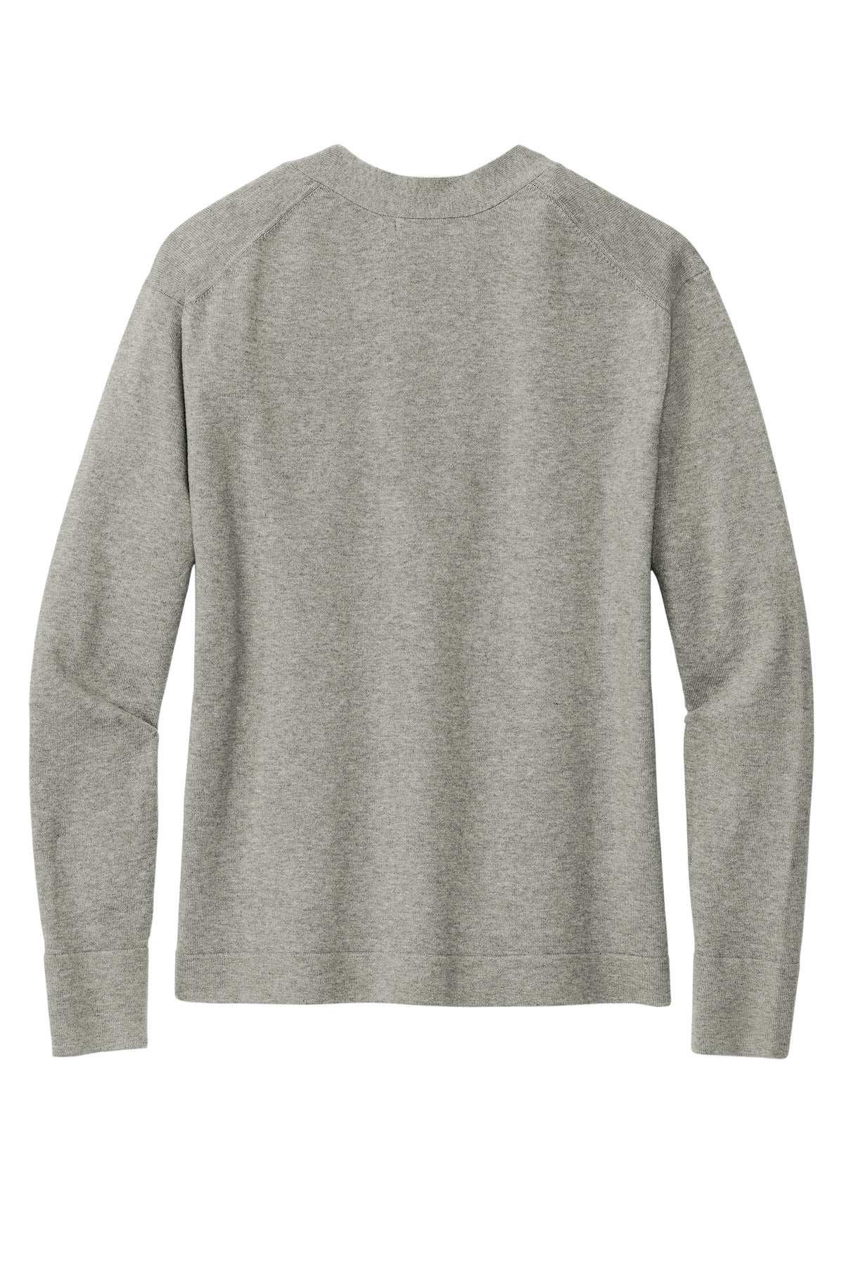 Brooks Brothers Women's Cotton Stretch Cardigan Sweater - Light Shadow Grey Heather