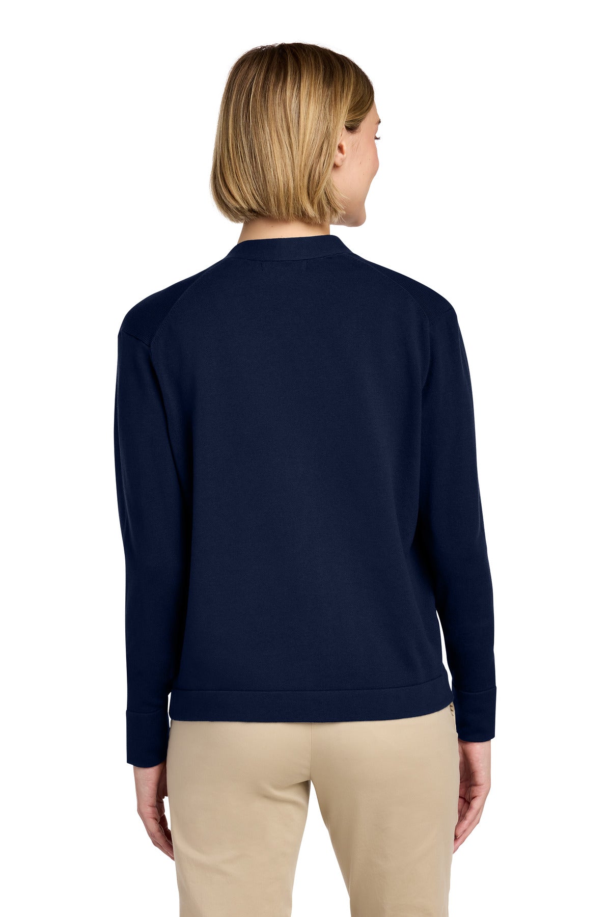 Brooks Brothers Women's Cotton Stretch Cardigan Sweater - Navy Blazer