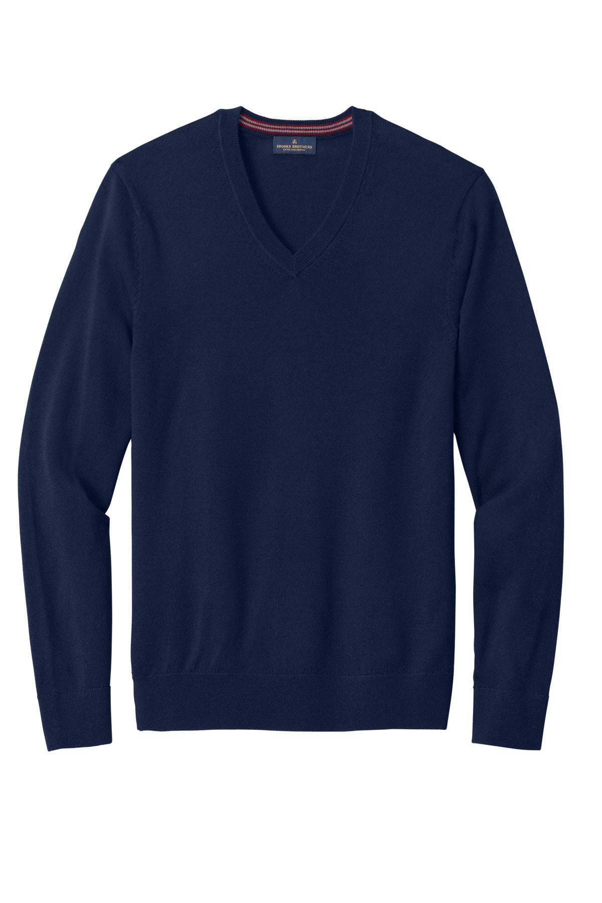 Brooks Brothers Washable Merino V-Neck Sweater - Navy Blazer
