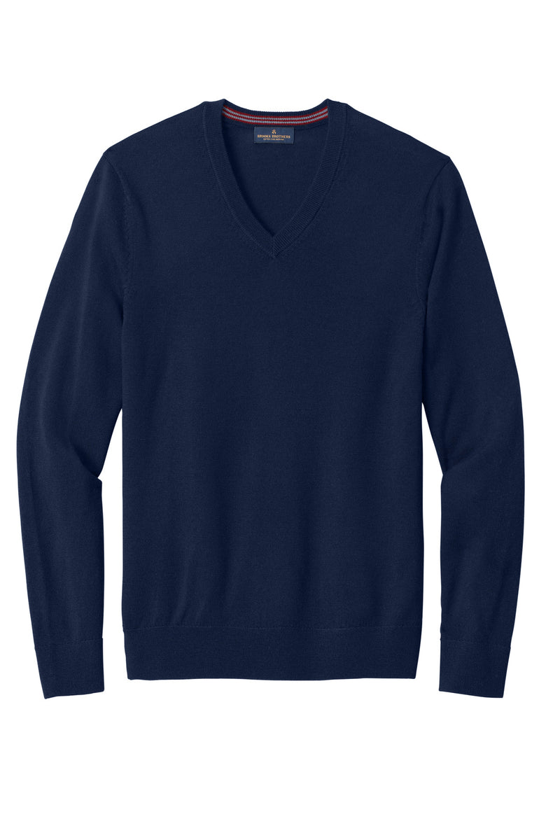 Brooks Brothers Washable Merino V-Neck Sweater - Navy Blazer