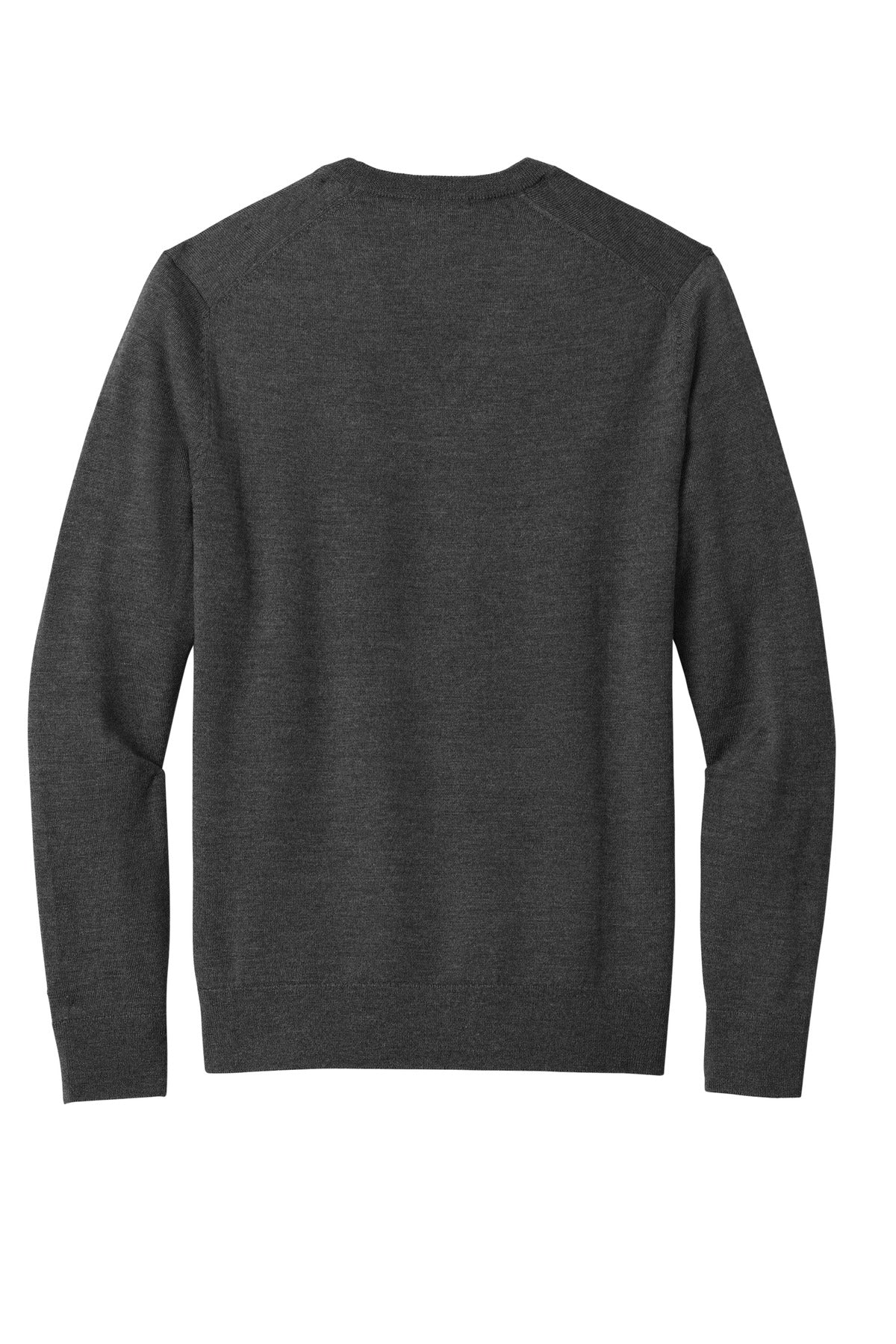Brooks Brothers Washable Merino V-Neck Sweater - Windsor Grey Heather