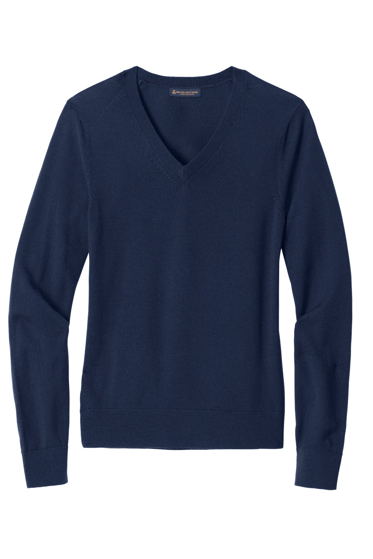 Brooks Brothers Women's Washable Merino V-Neck Sweater - Navy Blazer