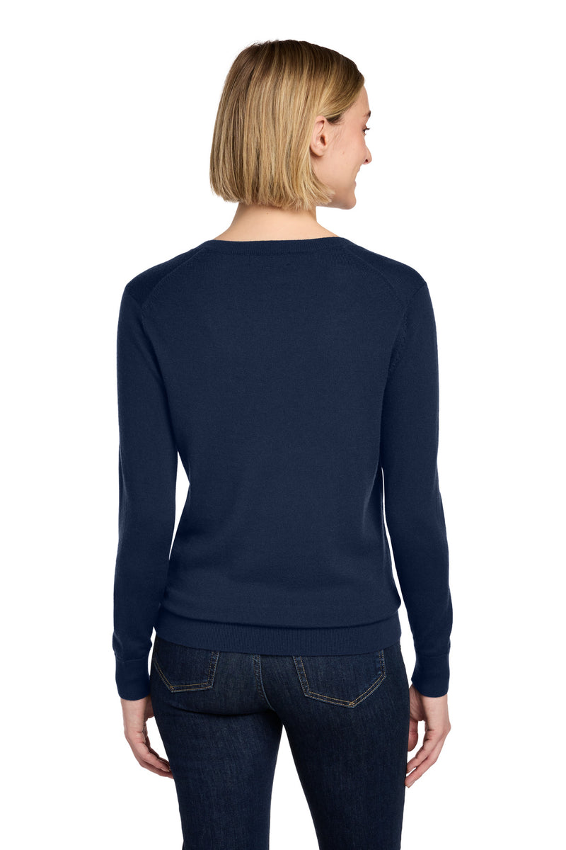 Brooks Brothers Women's Washable Merino V-Neck Sweater - Navy Blazer