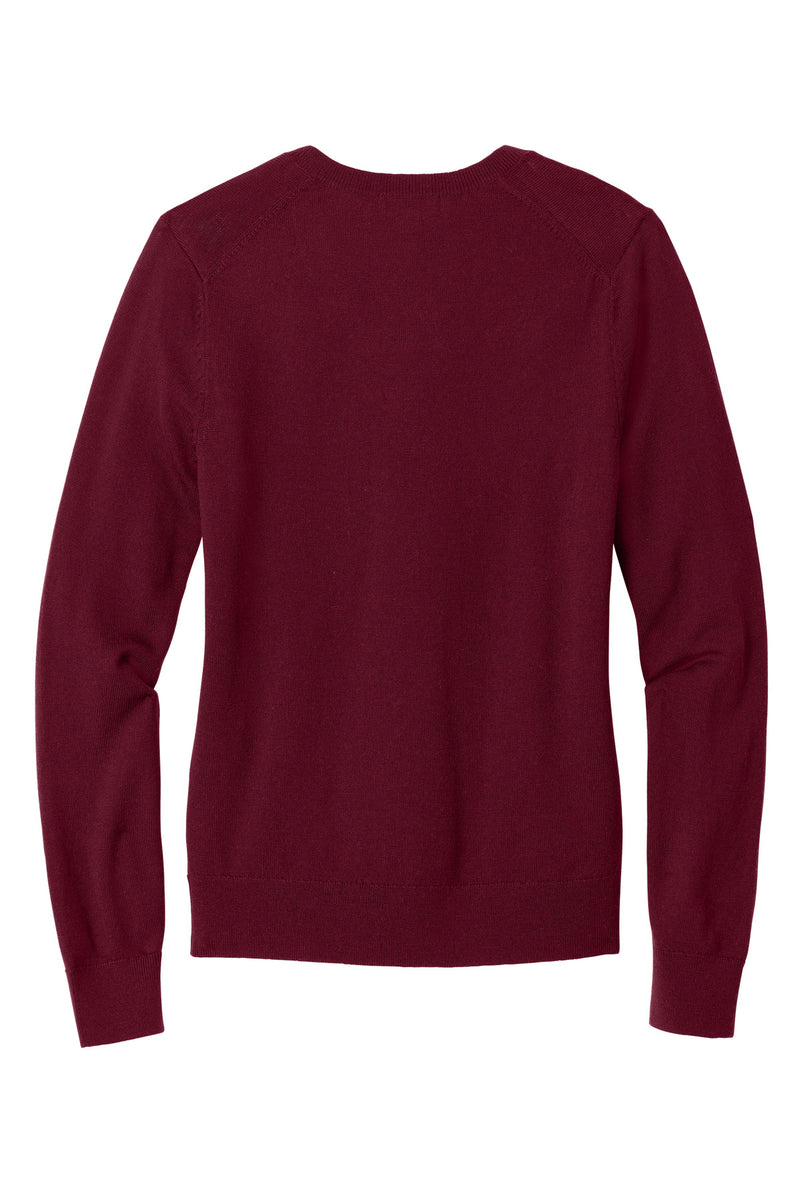 Brooks Brothers Women's Washable Merino V-Neck Sweater - Vintage Port