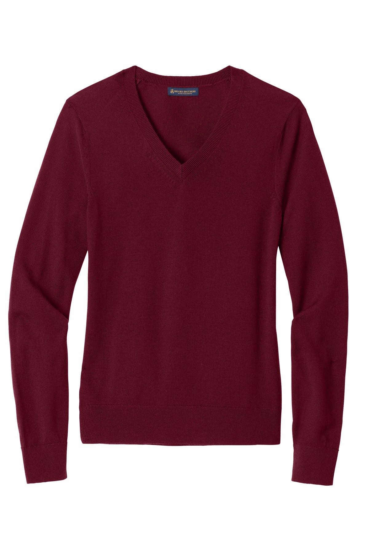 Brooks Brothers Women's Washable Merino V-Neck Sweater - Vintage Port