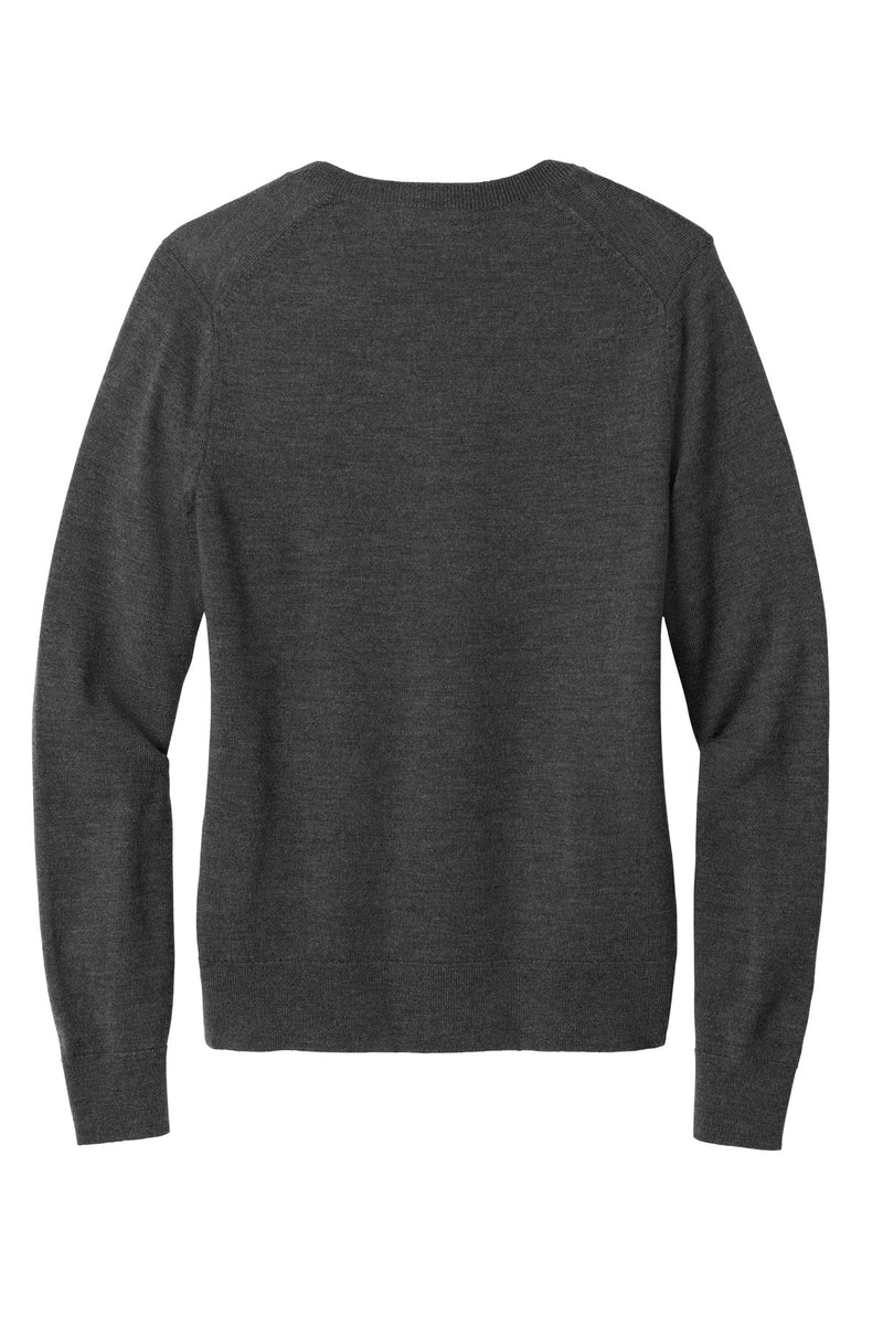 Brooks Brothers Women's Washable Merino V-Neck Sweater - Windsor Grey Heather