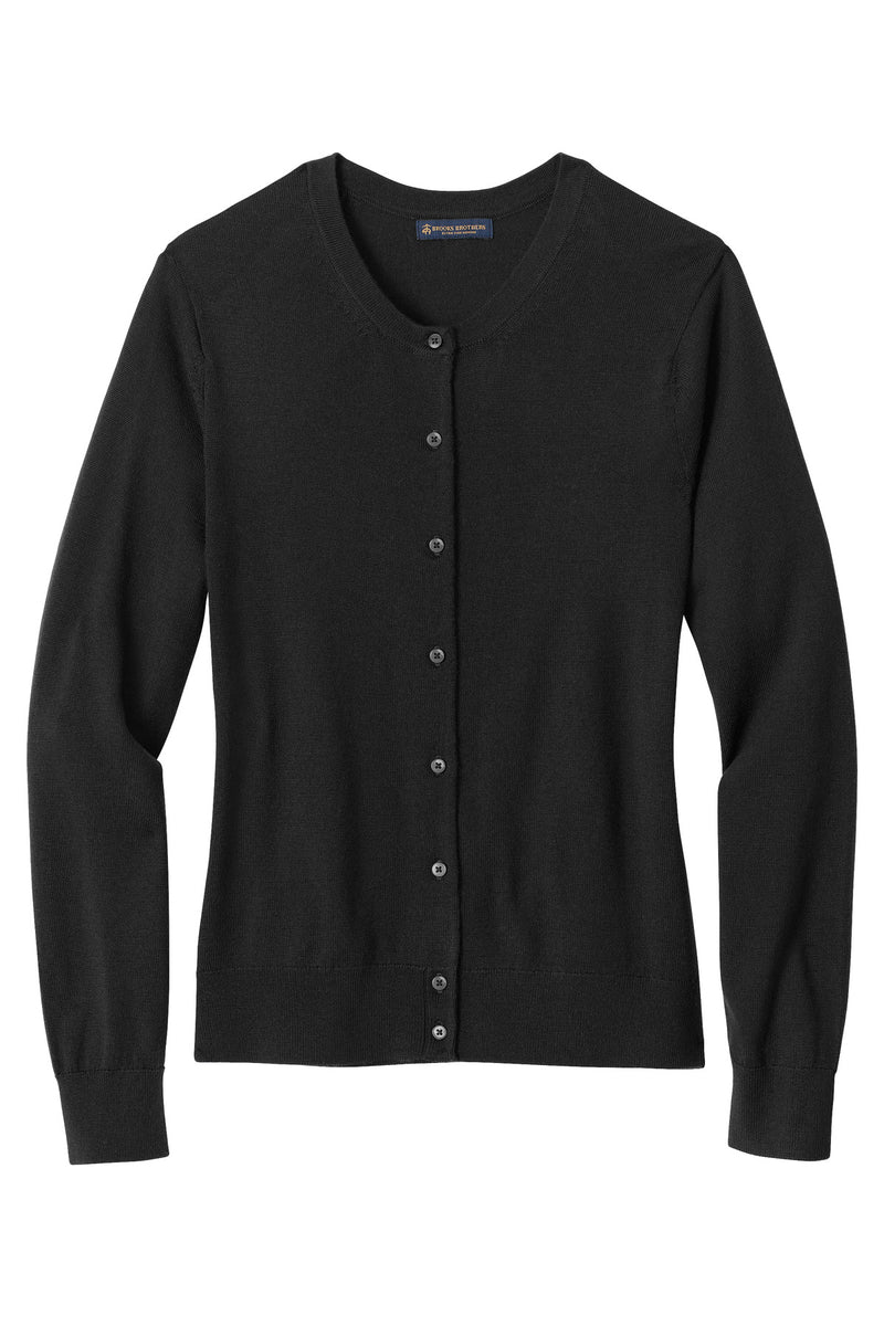 Brooks Brothers Women's Washable Merino Cardigan Sweater - Deep Black