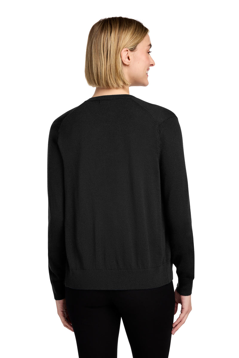 Brooks Brothers Women's Washable Merino Cardigan Sweater - Deep Black