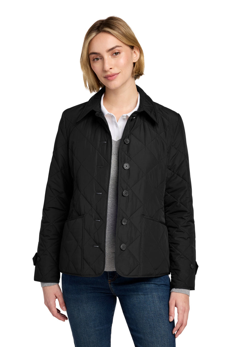 Brooks Brothers Women's Quilted Jacket - Deep Black