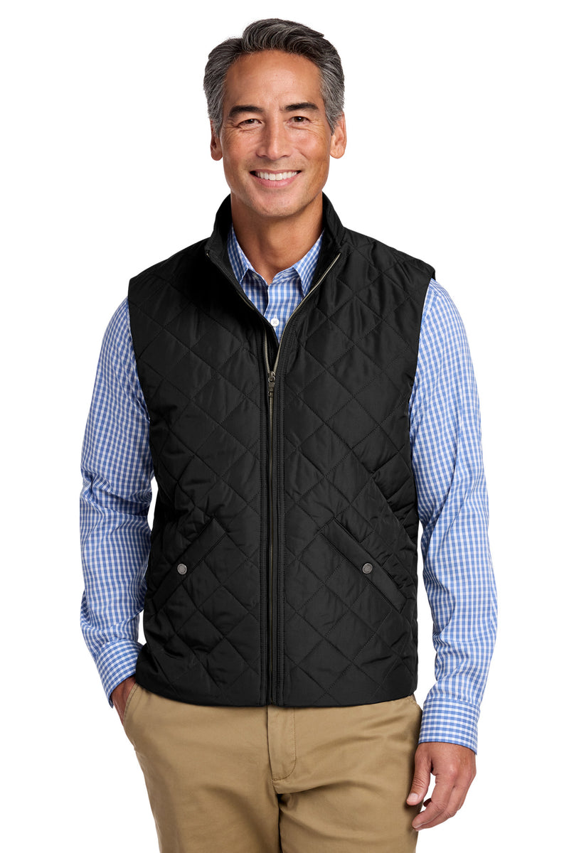 Brooks Brothers Quilted Vest - Deep Black