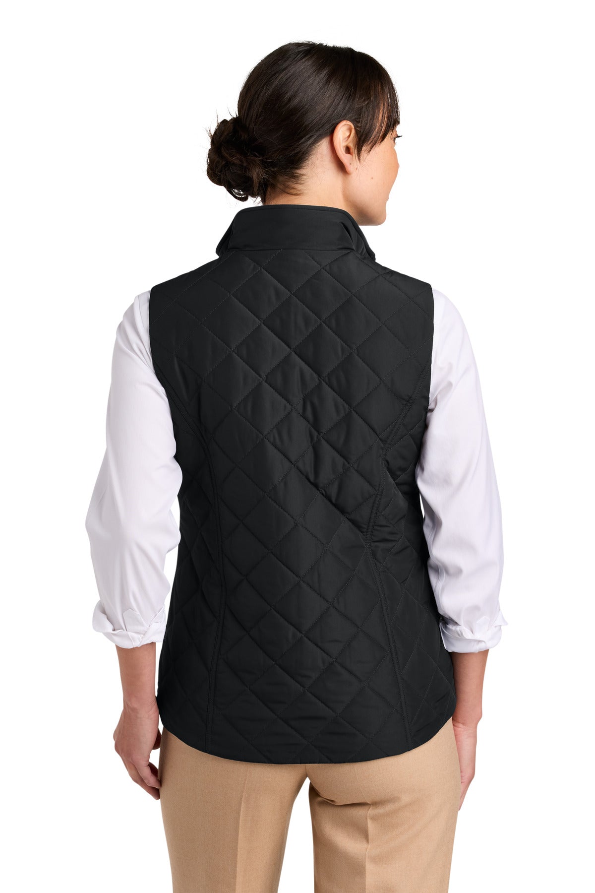 Brooks Brothers Women's Quilted Vest - Deep Black