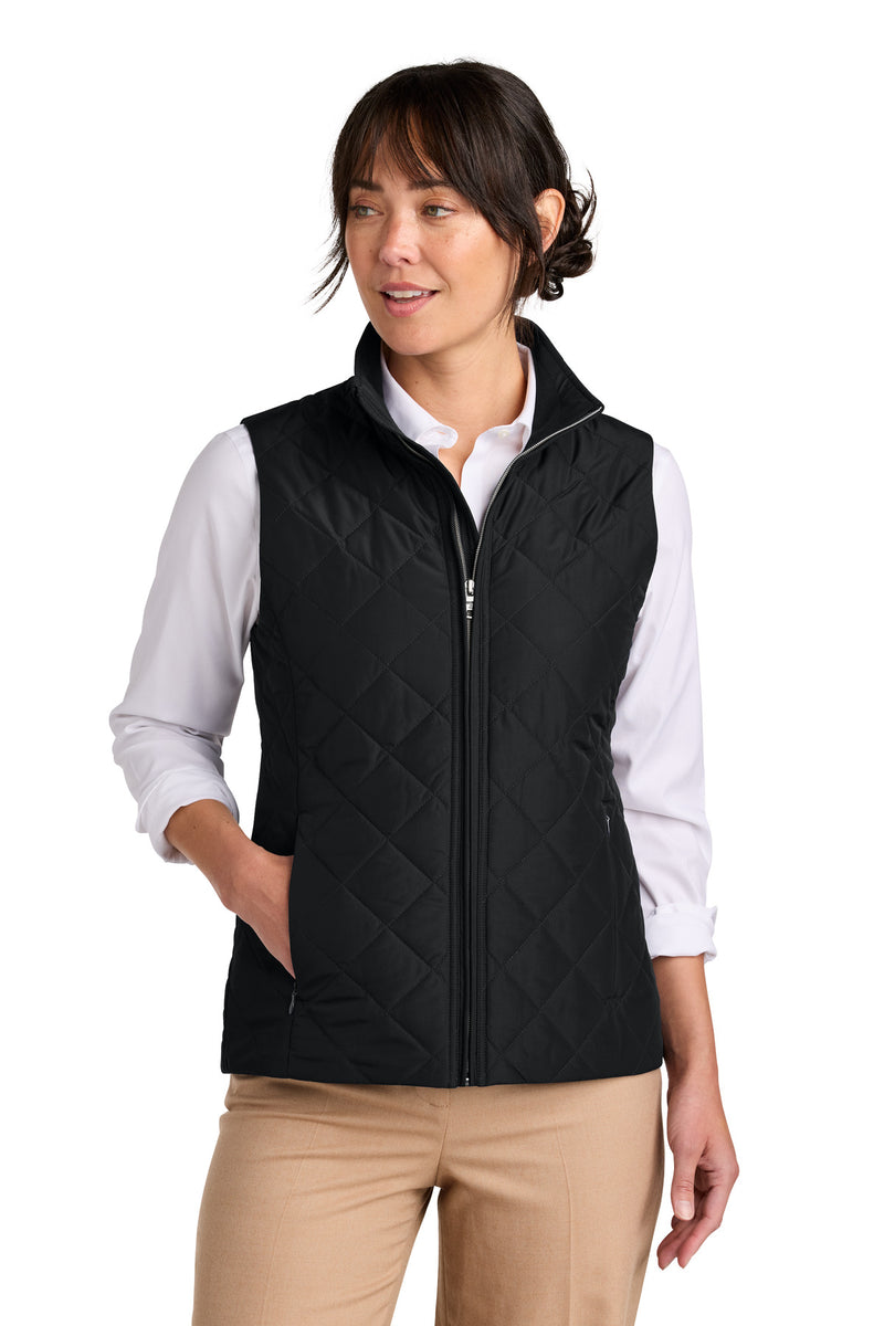 Brooks Brothers Women's Quilted Vest - Deep Black