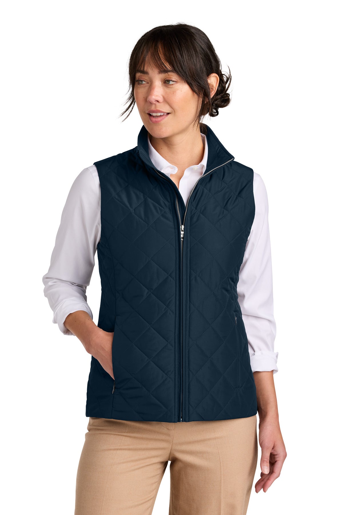 Brooks Brothers Women's Quilted Vest - Night Navy