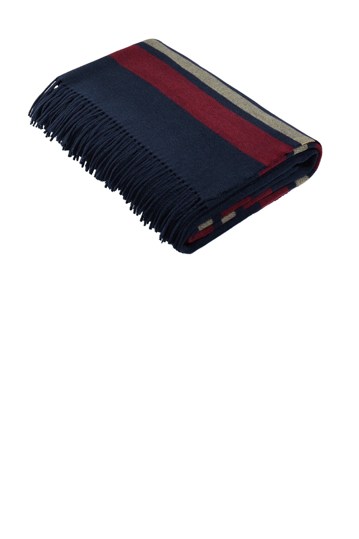 Brooks Brothers Heritage Blanket - Navy Blazer / Ruby Wine/ Camel