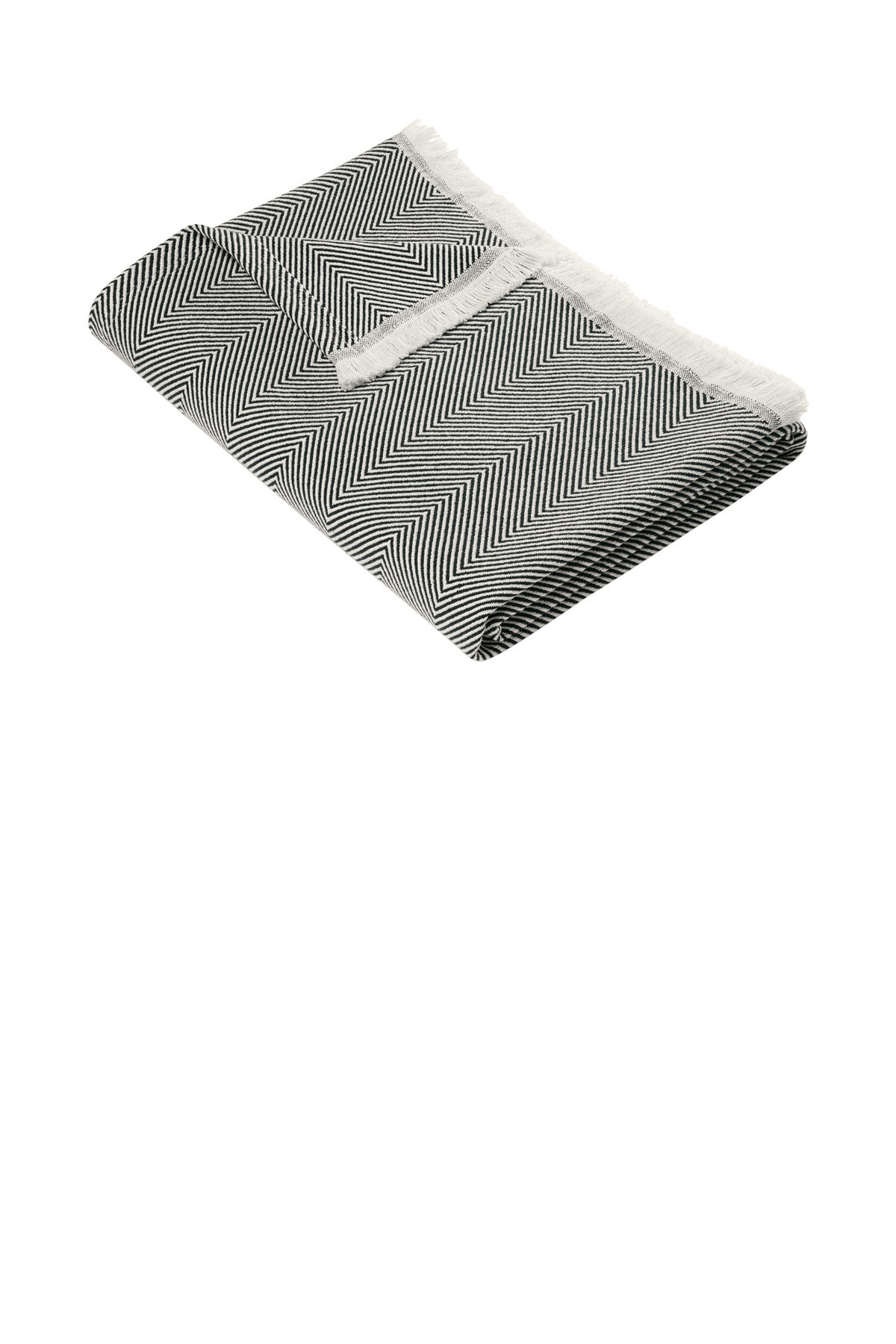 Brooks Brothers Coastal Throw - Windsor Grey/ Parchment