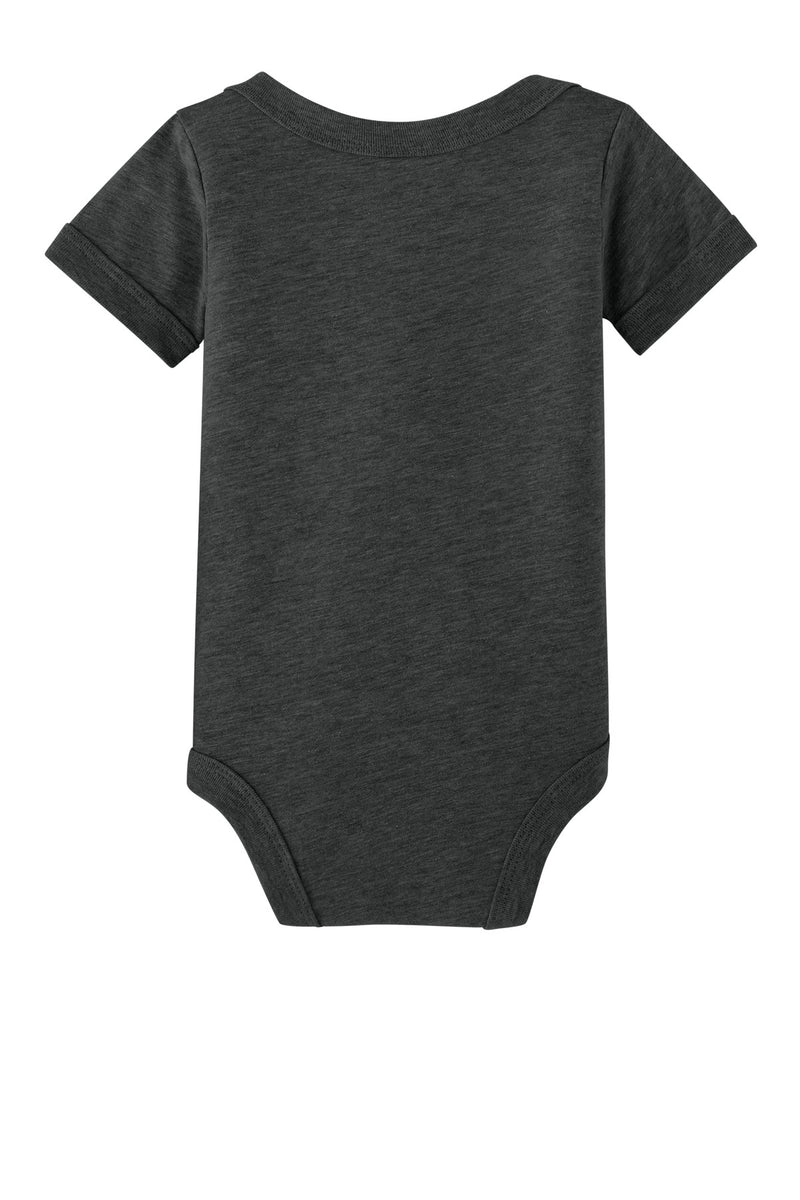 BELLA+CANVAS Infant Jersey Short Sleeve One Piece - Dark Grey Heather
