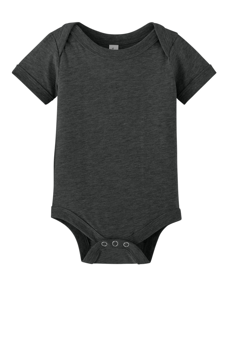 BELLA+CANVAS Infant Jersey Short Sleeve One Piece - Dark Grey Heather