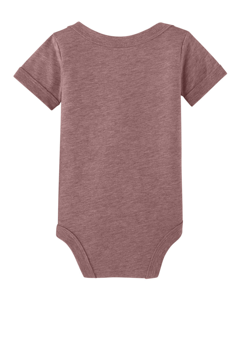 BELLA+CANVAS Infant Jersey Short Sleeve One Piece - Heather Mauve