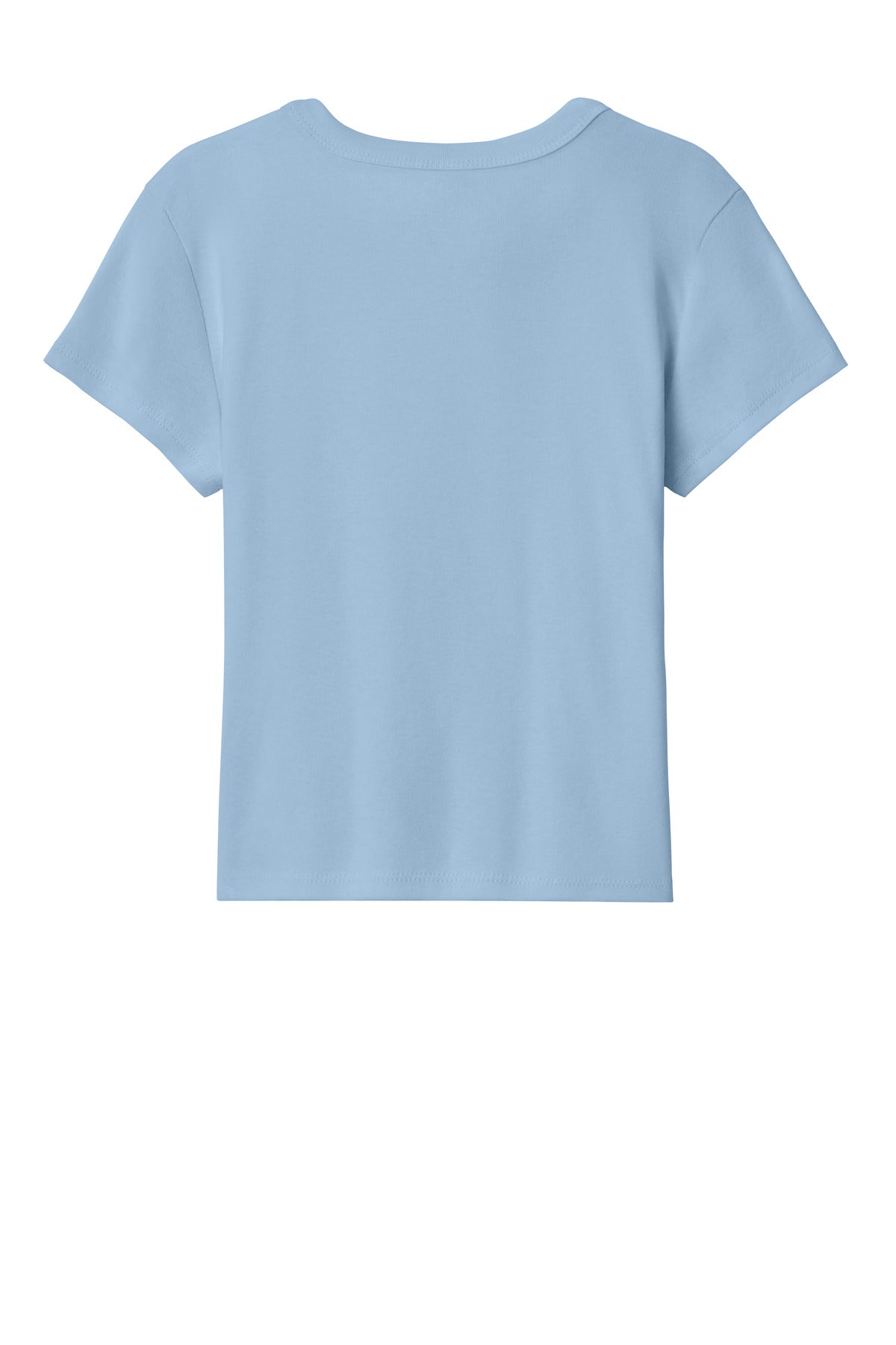 BELLA+CANVAS Women's Micro Rib Baby Tee - Solid Baby Blue Blend